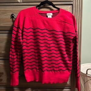 GUC Vineyard Vines Red and Navy Blue Striped Sweater Small